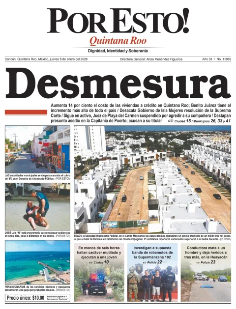 Portada de Por Esto (quintana Roo Cancun)