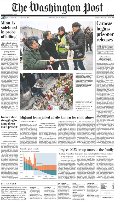 Portada de The Washington Post