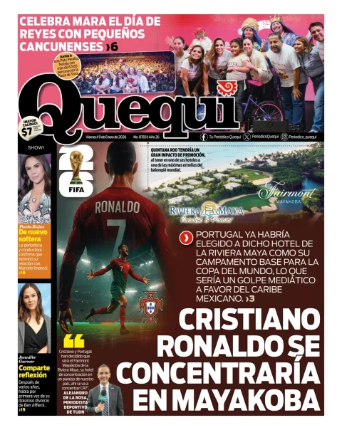 Portada de Quequi del viernes, 9 de enero de 2026