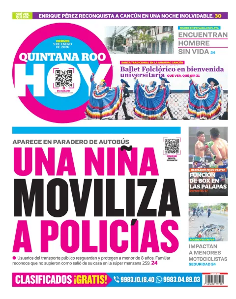 Portada de Quintana Roo Hoy (contraportada)