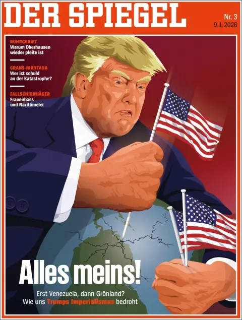 Portada de Der Spiegel del viernes, 9 de enero de 2026