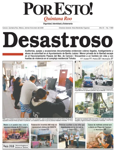 Portada de Por Esto (quintana Roo Cancun)
