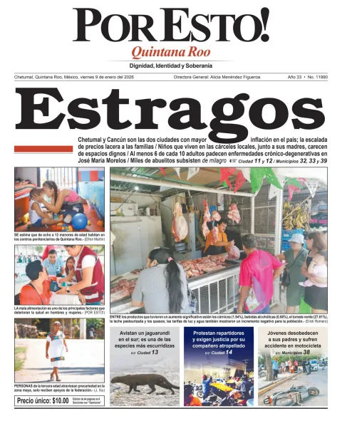 Portada de Por Esto (quintana Roo Chetumal)