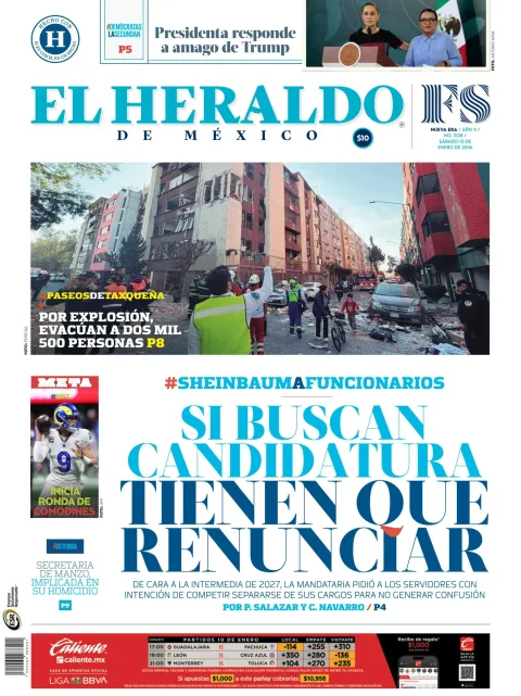 Portada de El Heraldo de Mexico