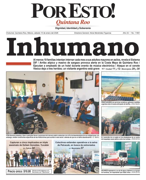 Portada de Por Esto (quintana Roo Chetumal)