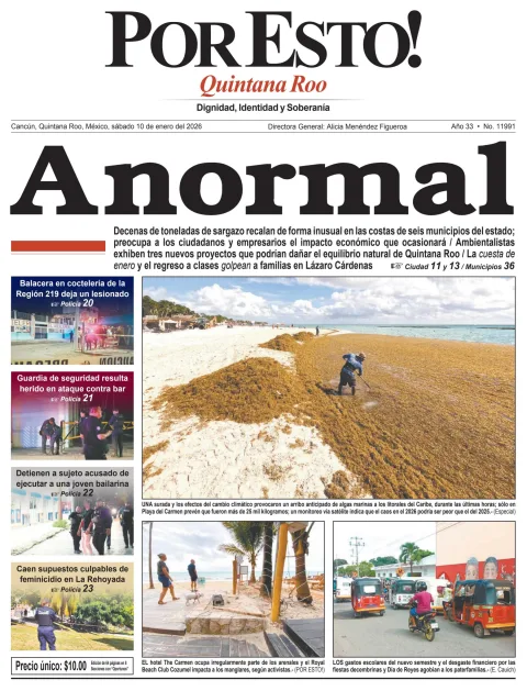Portada de Por Esto (quintana Roo Cancun)