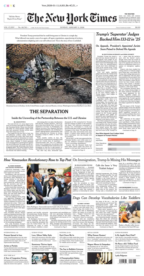 Portada de The New York Times (national)