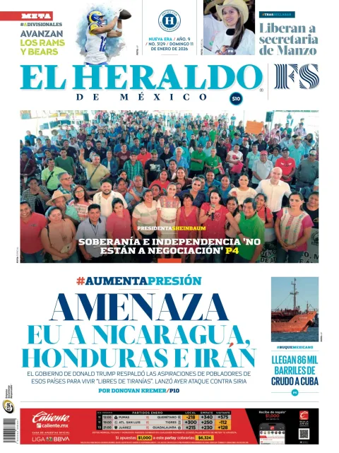 Portada de El Heraldo de Mexico