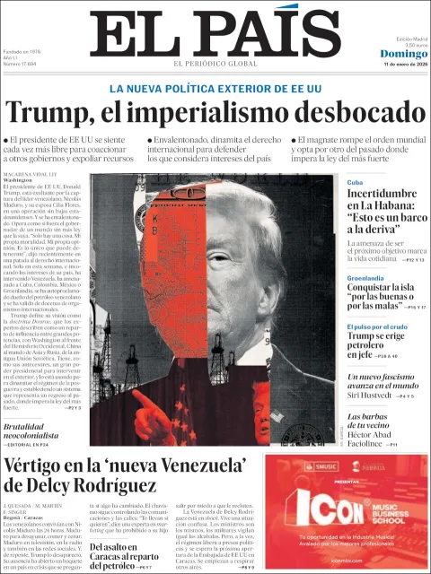 Portada de El Pais