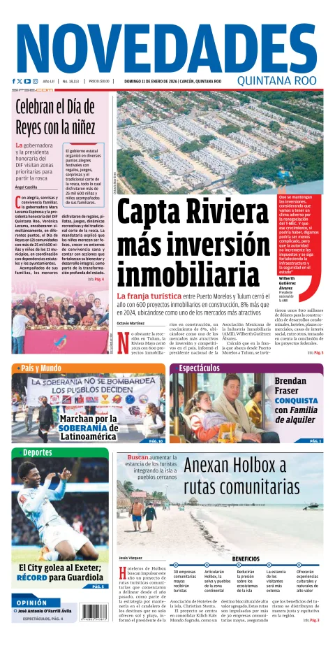 Portada de Novedades Quintana Roo