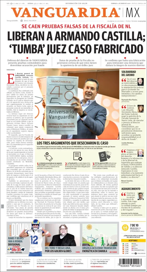 Portada de Vanguardia