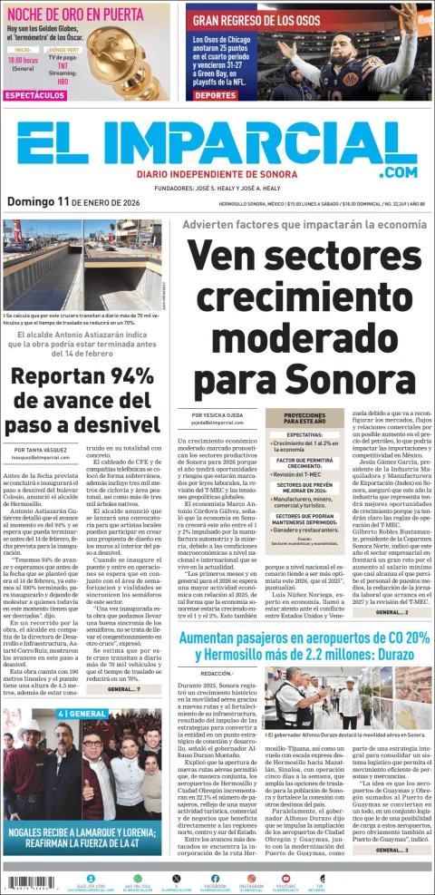 Portada de El Imparcial