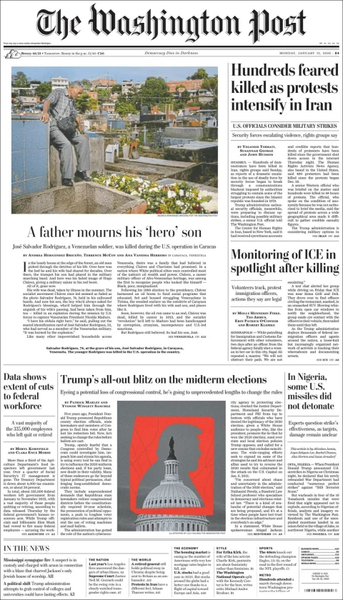 Portada de The Washington Post