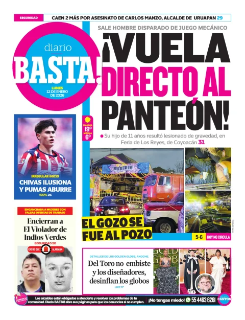 Portada de Basta! (contraportada)