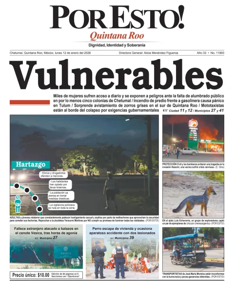 Portada de Por Esto (quintana Roo Chetumal)