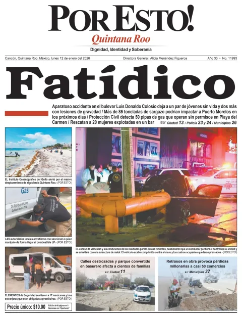Portada de Por Esto (quintana Roo Cancun)