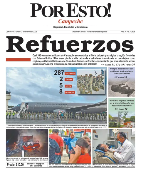 Portada de Por Esto (campeche)