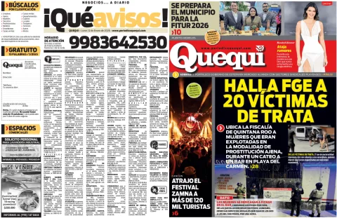 Portada de Quequi (contraportada) del lunes, 12 de enero de 2026