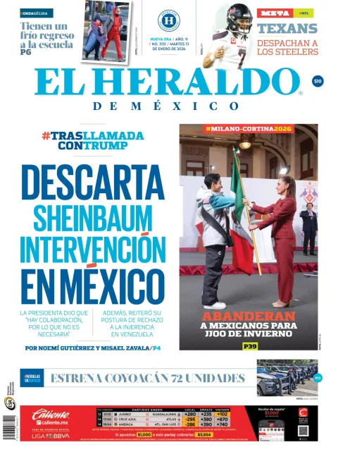 Portada de El Heraldo de Mexico