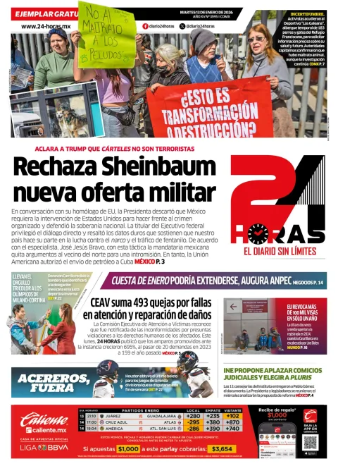 Portada de 24 Horas