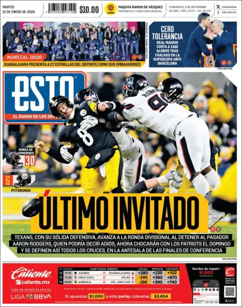 Portada de Esto del martes, 13 de enero de 2026