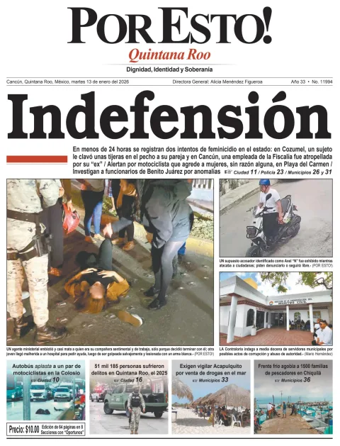 Portada de Por Esto (quintana Roo Cancun)