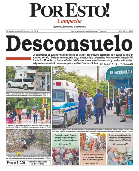 Portada de Por Esto (campeche)
