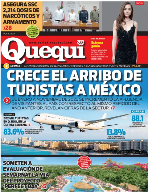 Portada de Quequi (contraportada) del martes, 13 de enero de 2026