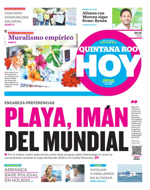 Portada de Quintana Roo Hoy (portada)