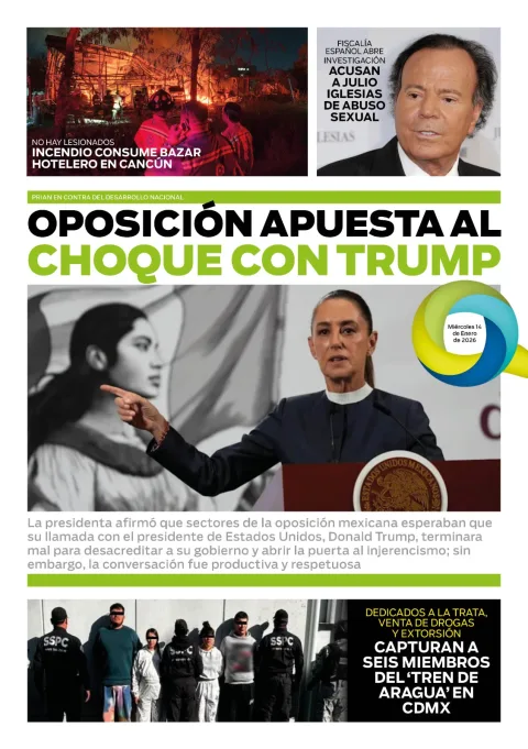 Portada de El Quintana Roo (contraportada) del 2026-01-14
