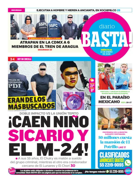 Portada de Basta! (contraportada)