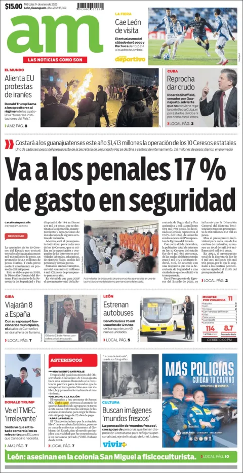 Portada de Am Corredor Industrial del miércoles, 14 de enero de 2026