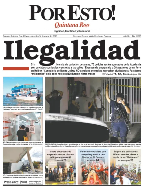 Portada de Por Esto (quintana Roo Cancun)
