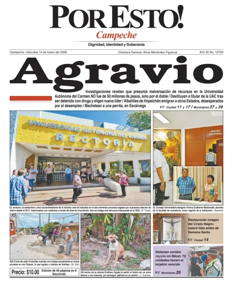 Portada de Por Esto (campeche)