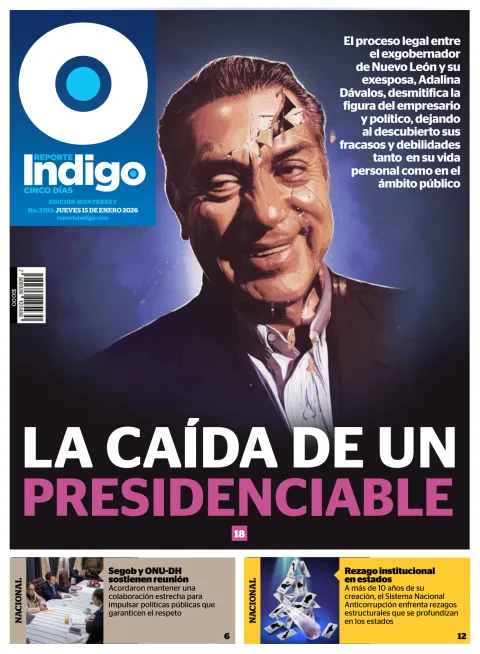 Portada de Reporte Indigo Monterrey del jueves, 15 de enero de 2026