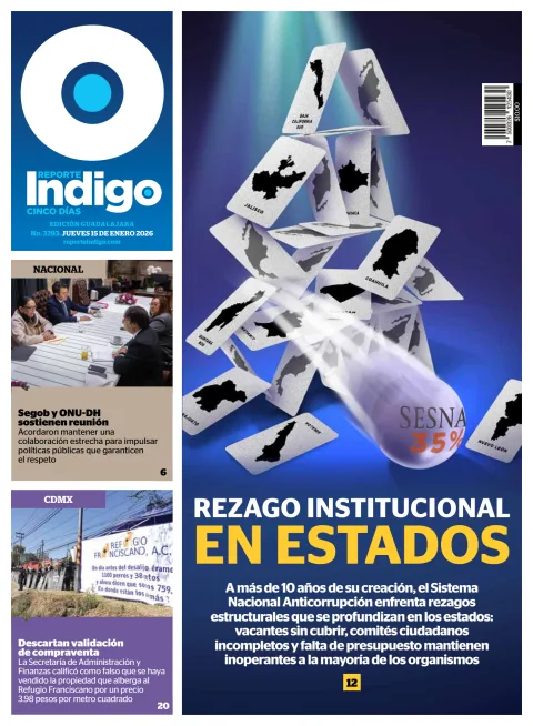 Portada de Reporte Indigo Guadalajara del jueves, 15 de enero de 2026