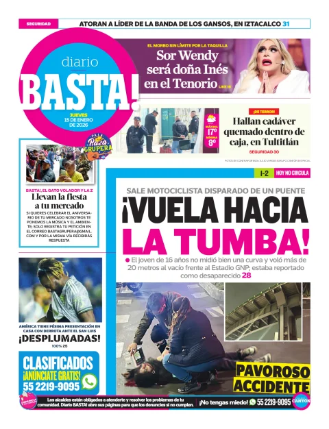 Portada de Basta! (contraportada)