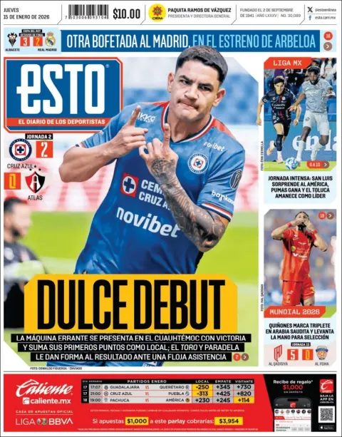 Portada de Esto del jueves, 15 de enero de 2026
