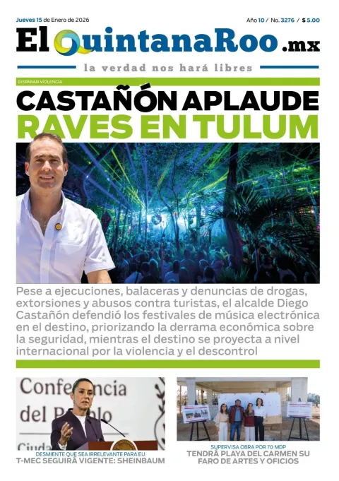 Portada de El Quintana Roo (portada) del 2026-01-15