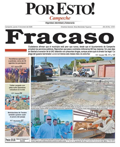 Portada de Por Esto (campeche)