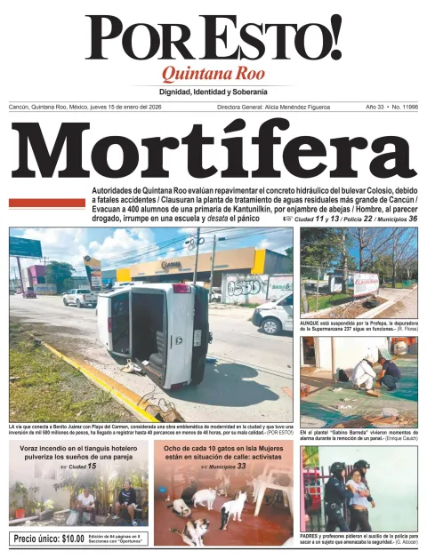 Portada de Por Esto (quintana Roo Cancun)