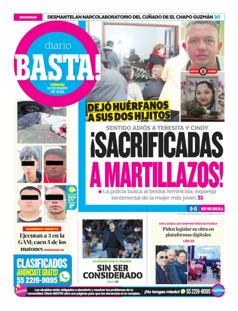 Portada de Basta! (contraportada)