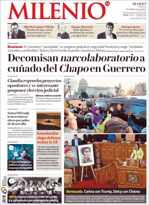 Portada de Milenio