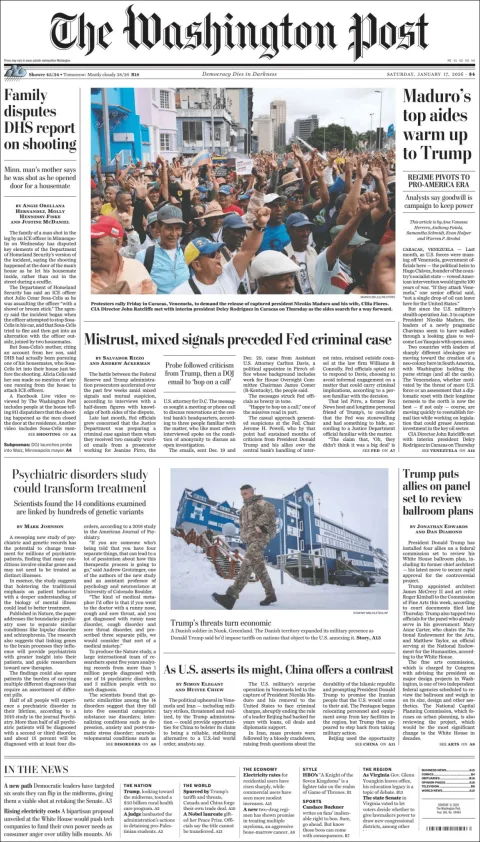 Portada de The Washington Post