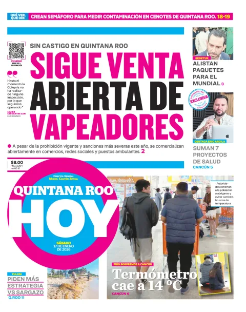 Portada de Quintana Roo Hoy (portada)