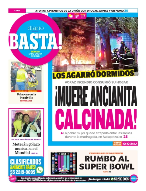 Portada de Basta! (contraportada)