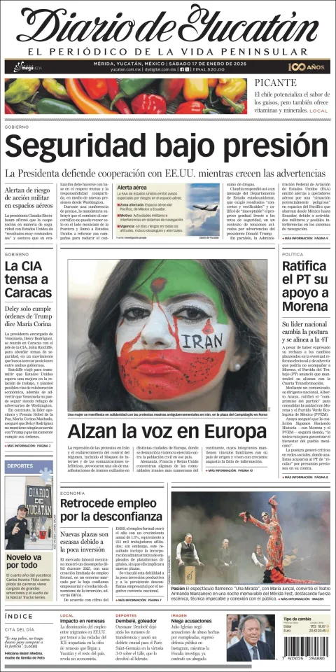 Portada de Diario de Yucatán