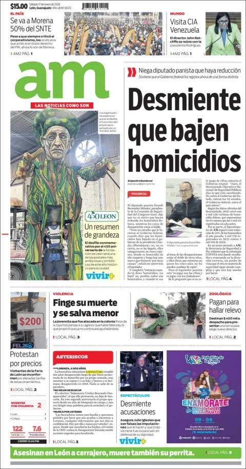 Portada de Am Corredor Industrial del sábado, 17 de enero de 2026