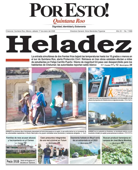 Portada de Por Esto (quintana Roo Chetumal)
