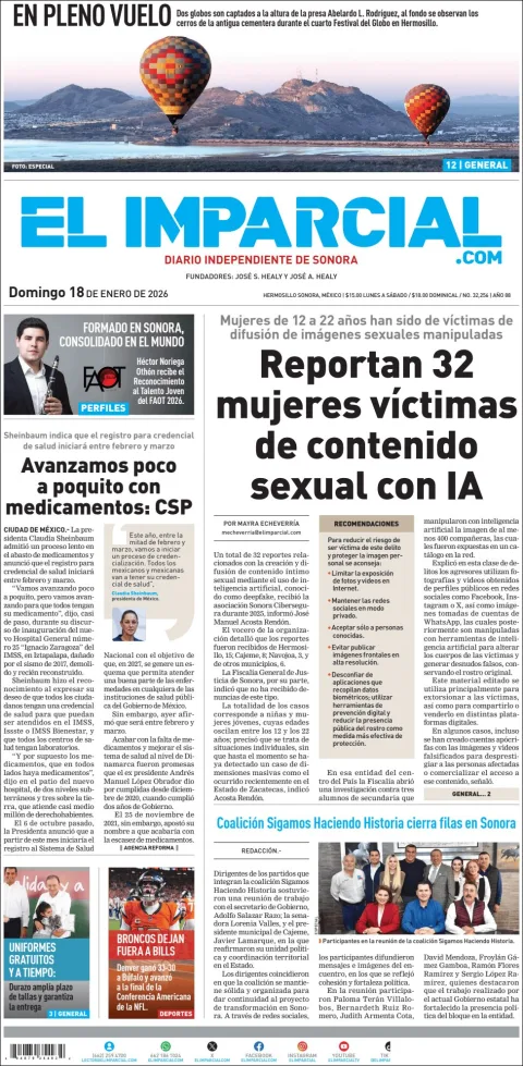 Portada de El Imparcial